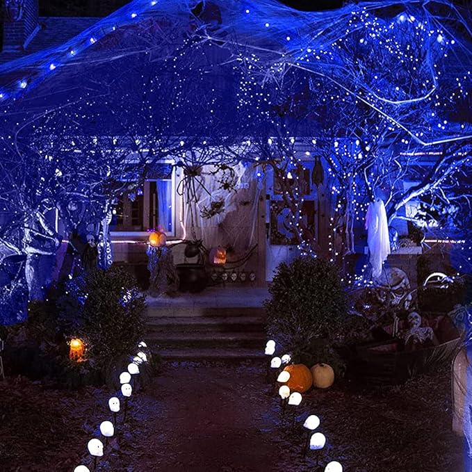 BHCLIGHT Extra-Long Blue Christmas Lights Outdoor Indoor, 95FT 240 LED, Waterproof String Lights 13 Modes Tree Light for Thanks Giving Day Christmas Decor(Blue)