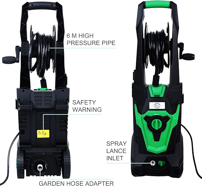 Elevon Electric High Pressure Washer with Detailer's Package, 2030 PSI, 1.8 GPM, 1800-Watt