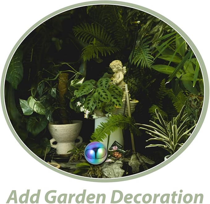 Stainless Steel Ball Stainless Steel Gazing Ball Globe Mirror Multi Color Mirror Reflective Garden Sphere for Outdoor Decor 15Cm