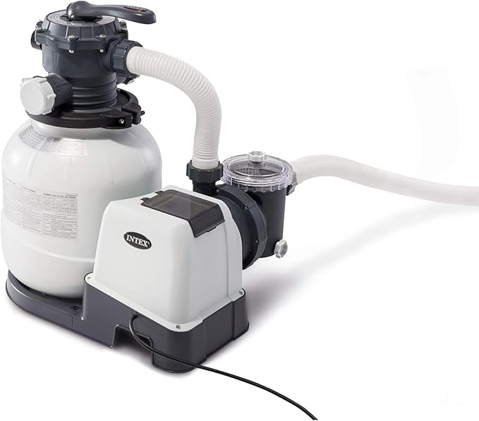 INTEX 26363EH Ultra XTR Deluxe Rectangular Above Ground Swimming Pool Set: 24ft x 12ft x 52in – Includes 2100 GPH Sand Filter Pump – Easy Assembly