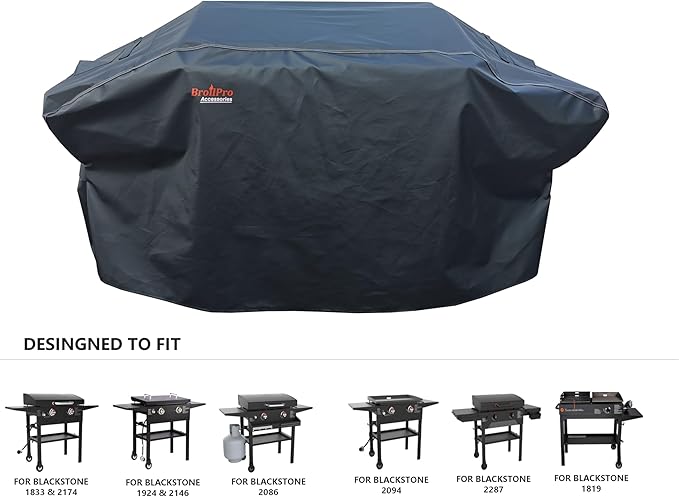 Griddle Cover for Blackstone 28" Griddle Cooking Station with Hood, Waterproof Fabric Flat Top Gas Griddle Cover, Black
