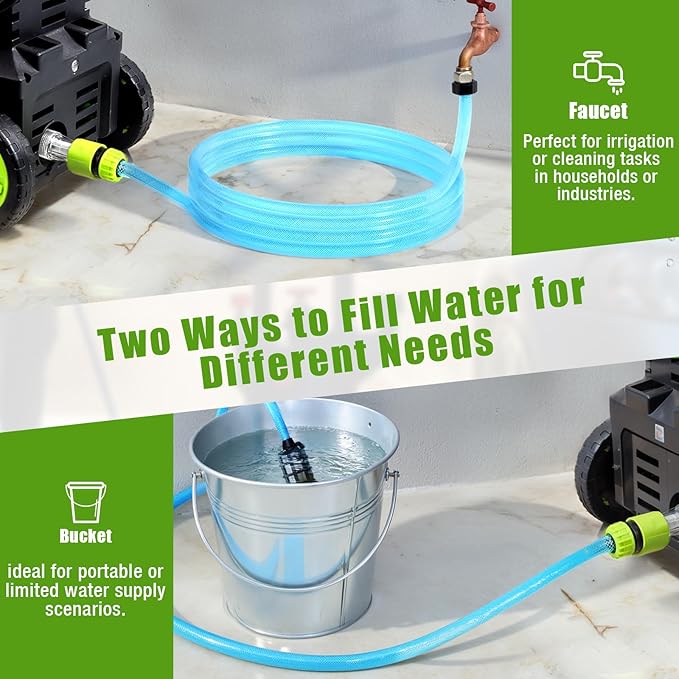 Washer with 4 Quick Connect Nozzles, Cleaning Machine with Foam Cannon