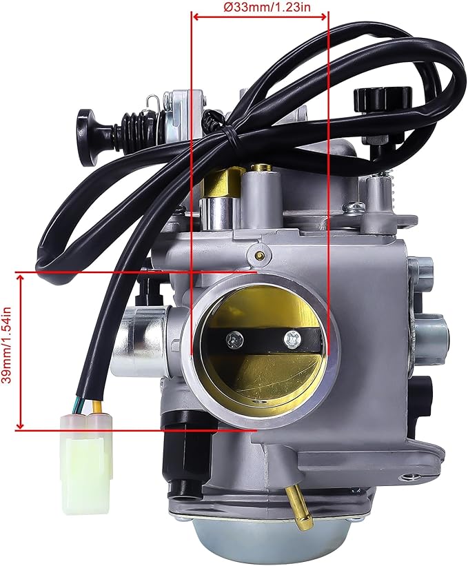 Carburetor Compatible with Honda Foreman 450 TRX 400 450 400FW ATV Carburetor, TRX450ES TRX450FE TRX450FM TRX450S Rancher TRX350 350 ES FE FM TE TM TRX 300 TRX 300 FW