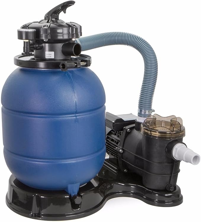 XtremepowerUS 13" Sand Filter Tank for 10000GAL Above Ground Pools 2400GPH Swimming Pool Pump Pressure Gauge