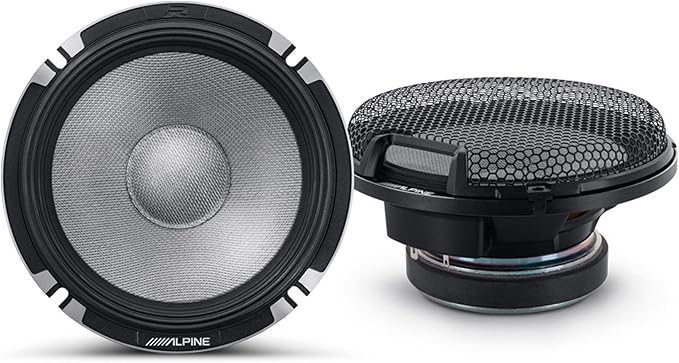 Alpine 6.5" & 6x9 R2 High-Resolution Speaker Bundle - A Pair of R2-S6533-Way Component Speakers & a Pair of R2-S69C 6x9 Component Speakers