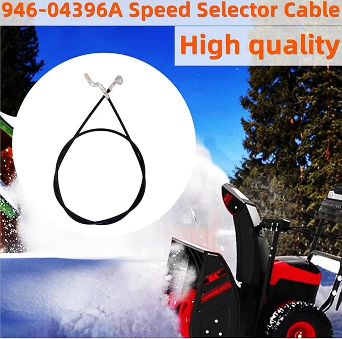 746-04396A Speed Selector Cable for MTD 746-04396 946-04396A, Fits MTD Cub Cadet Craftsman Troy-Bilt Ryobi Yard Man 2 Stage Snow Blower Snow Thrower(2-Pack)