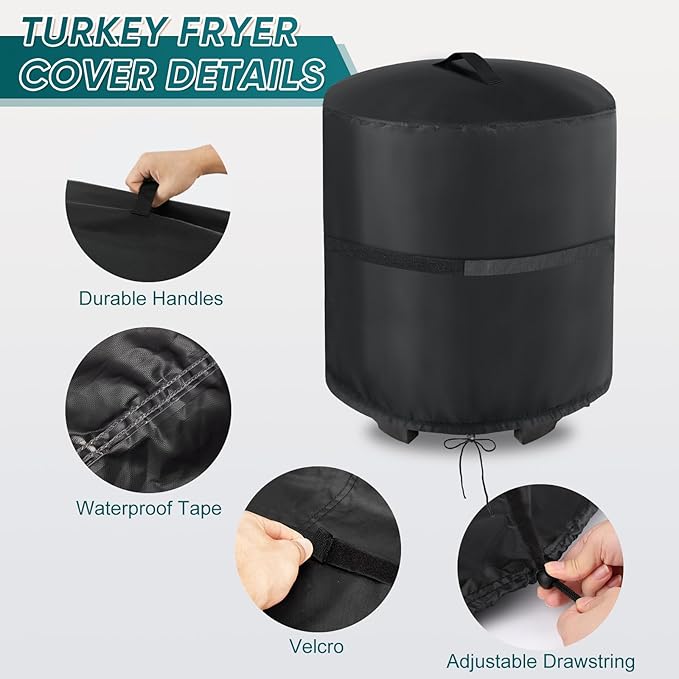 Cover for Charbroil The Big Easy Turkey Fryer, Waterproof Outdooor Cover for Char Broil Model 17102065/14101480 / 24102165