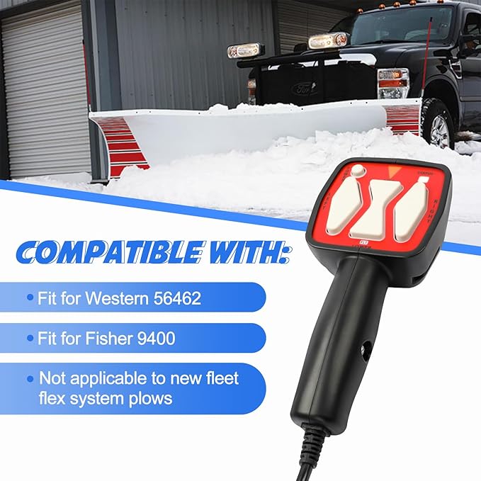Snowplow Handheld Controller Replacement for Western 56462 | Fit for Fisher 9400 | Fit for SAM 1306902, Straight Blade Plows Controller