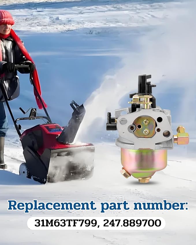 Carburetor Carb Kit Fit for Craftsman Snow Blower, Replace 31M63TF799 247.889700