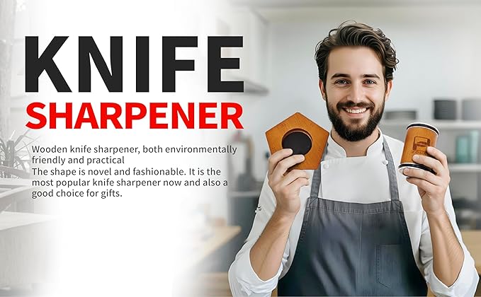 Zohro Rolling Knife Sharpener Kit – 5 Angles (12°/15°/17°/19°/22°) – Beech Wood Base, 304 Stainless Steel, Diamond Disc (400/2000), N52 Magnet – Manual Japanese Blade Sharpener