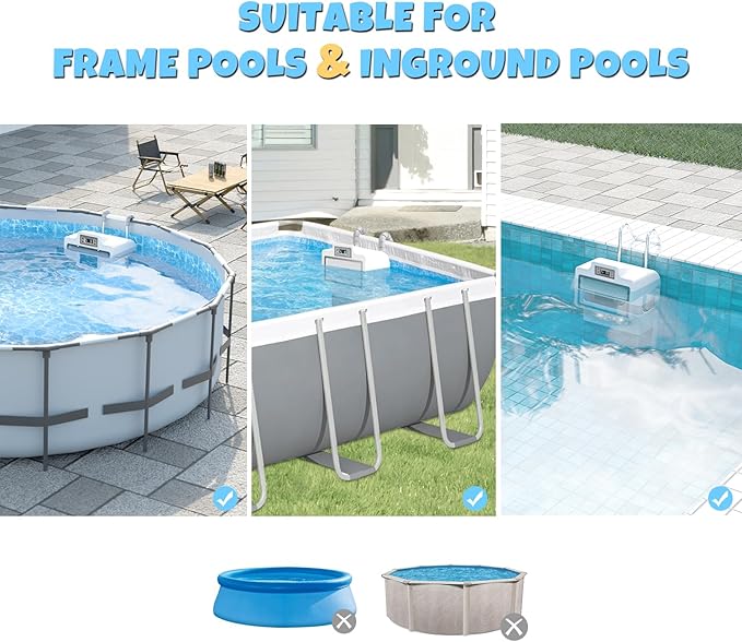 Swimming Pool Current Machine, 1500GPM Endless Pool Swimmer for Above Ground Pools - 1-9 Grade Adjustable Current Swim Jet for Home Indoor/Outdoor Swimming Pool Exercise, Lap Training & Family Fun
