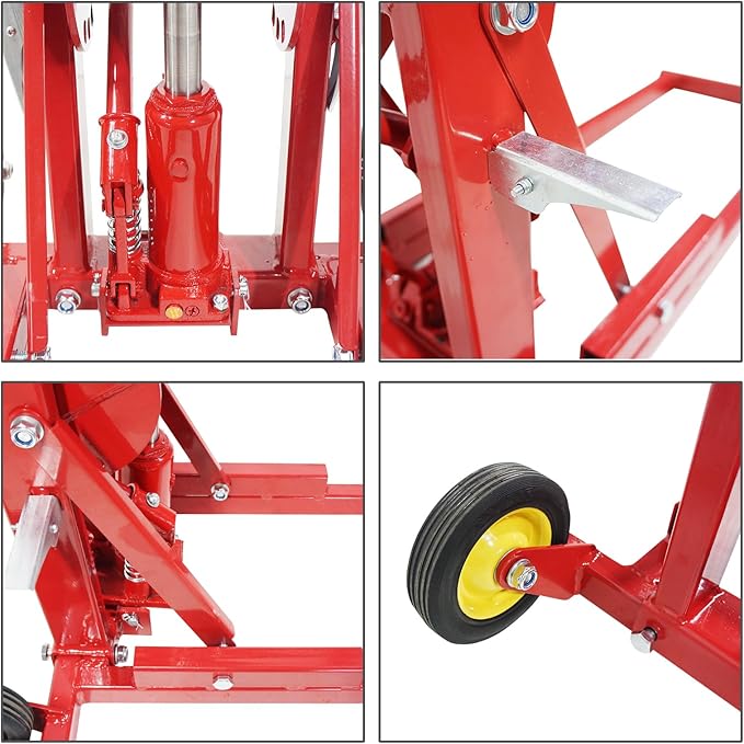 550 Lbs Lawn Mower Lift | Riding Lawn Mower Lift Jack for Lawn Tractors, Zero Turn Mowers, and All Riding Mowers