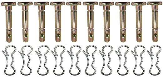 10 PK 738-04124A and 714-04040 Shear Pins and Cotter Pins for Cub Cadet Troy Bilt Snow Throwers
