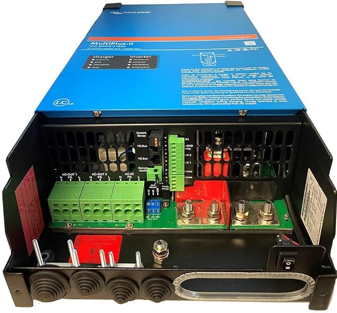 Victron Energy MultiPlus-II Pure Sine Wave Inverter Charger, UL-Certified, 12/3000/120-50 120V