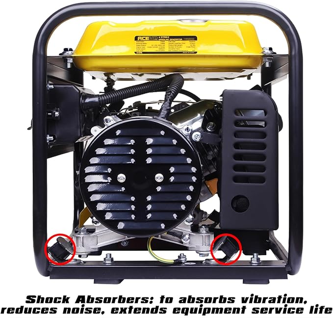 Aceup Energy 1,500W Gas Powered Generator, Portable Generator 4-Stroke 79.8cc, EPA Compliant