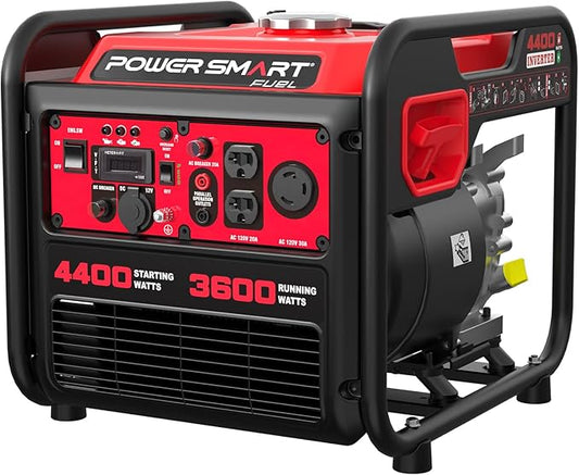 PowerSmart 4400-Watt Portable Generator with Inverter Technology, 30 amp for Home Use and Emergency Backup, 2025 EPA Compliant