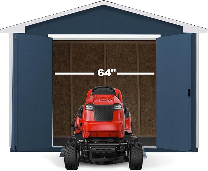 Handy Home Products Charleston Value Gable 10x10 Do-It-Yourself Wooden Storage Shed with Floor, 2x3 framing- Does not Include Paint or Roofing Shingles
