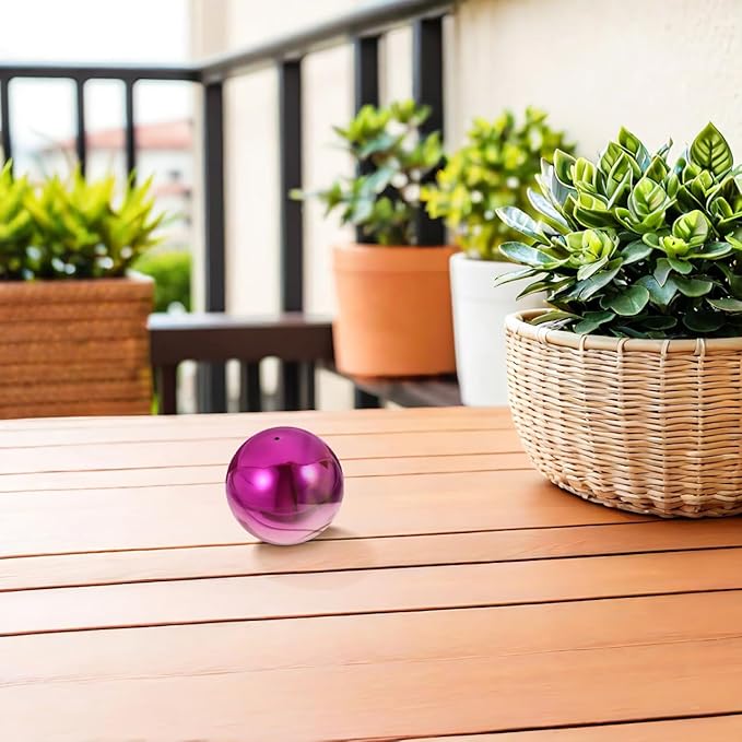 Gazing Globe Mirror Ball 4.72 Inch, Set of 2 – Perfect for Garden Decorations, Outdoor Spaces, and Unique Home Décor