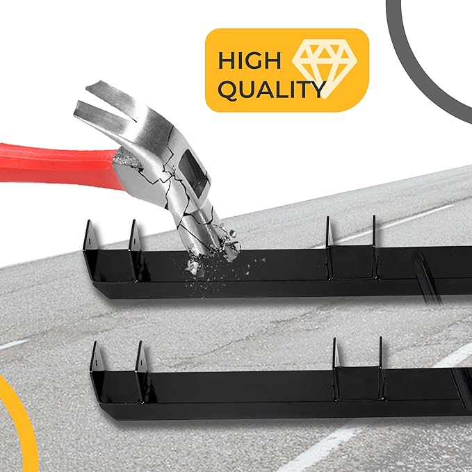 ECOTRIC 2 Place Weeder Trimmer Racks Holders Hold Two for Trailer Truck Tree Trimmers Edgers Pole Saws Powercoated Steel