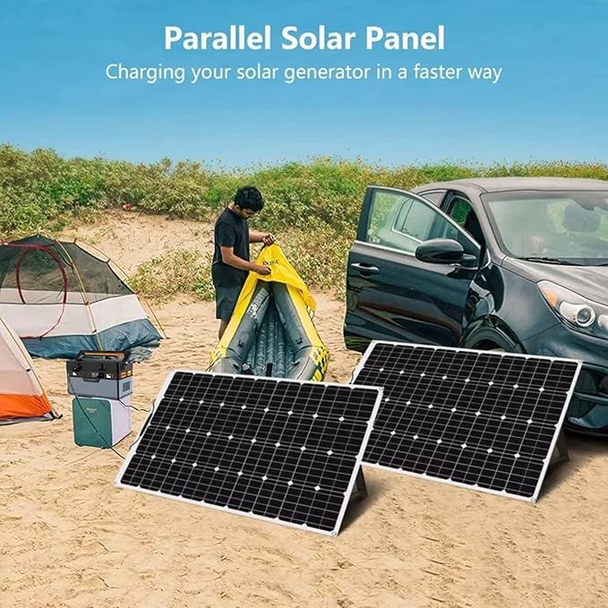 1000 Watt Flexible Solar Panel for RV, 2 × 500 Watt 12 Volt Solar Power Panel Kit with 40A Solar Charge Controller & Inverter Monocrystalline Solar Panels for Camping Off Grid Battery Charging Boat