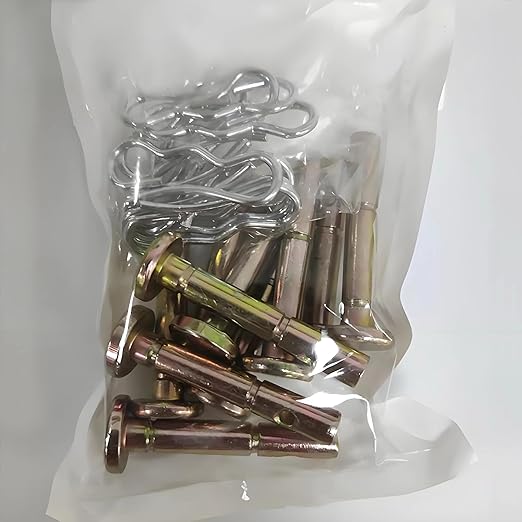 10 Sets 738-04124 Shear Pins and 714-04040 Cotter Pins for Snowblower Replacement Shear Pin Kits Compatible with MTD Craftsman Cub Cadet Troy Bilt Snowblowers.
