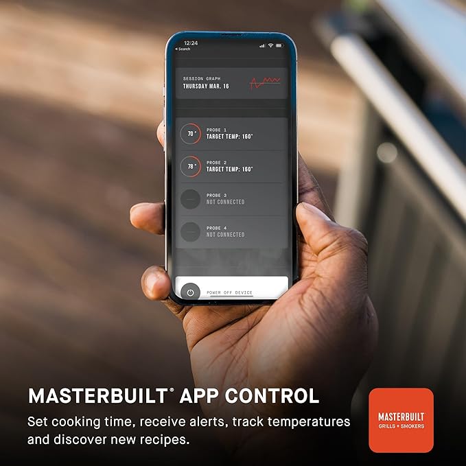 Masterbuilt® Gravity Series® 1050 Digital Charcoal Grill and Smoker with Digital Control, App Connectivity and 1,050 Cooking Square Inches in Black, Model MB20041220
