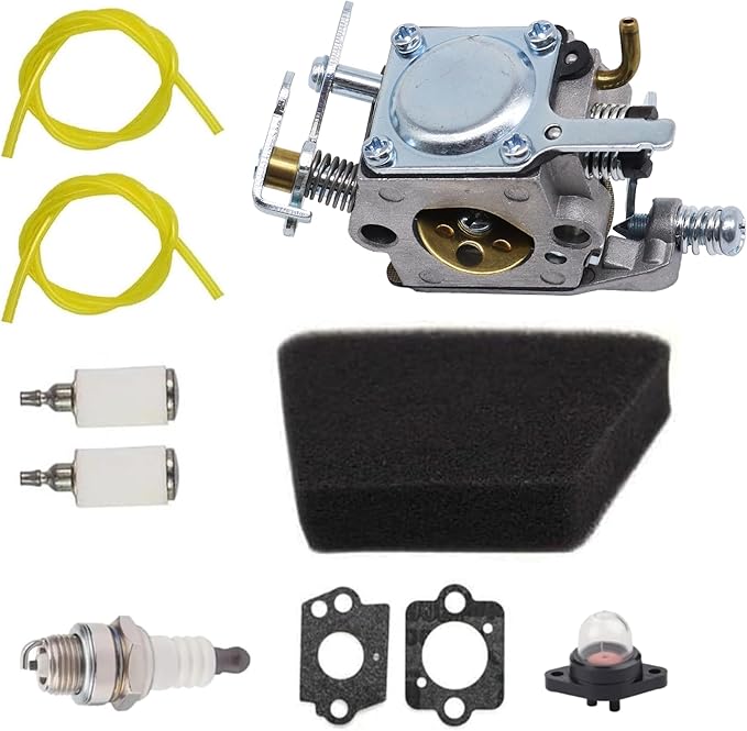 Carburetor Set 545081885 530069703 Compatible With Poulan Chainsaw 1900 1950 2050 2055 2150 2175 2350 2375 2450 2550 262 Wild Thing 2375LE Walbro W-20 WT-624 WT 89 891 WT-324 Zama C1U-W8 C1U-W14