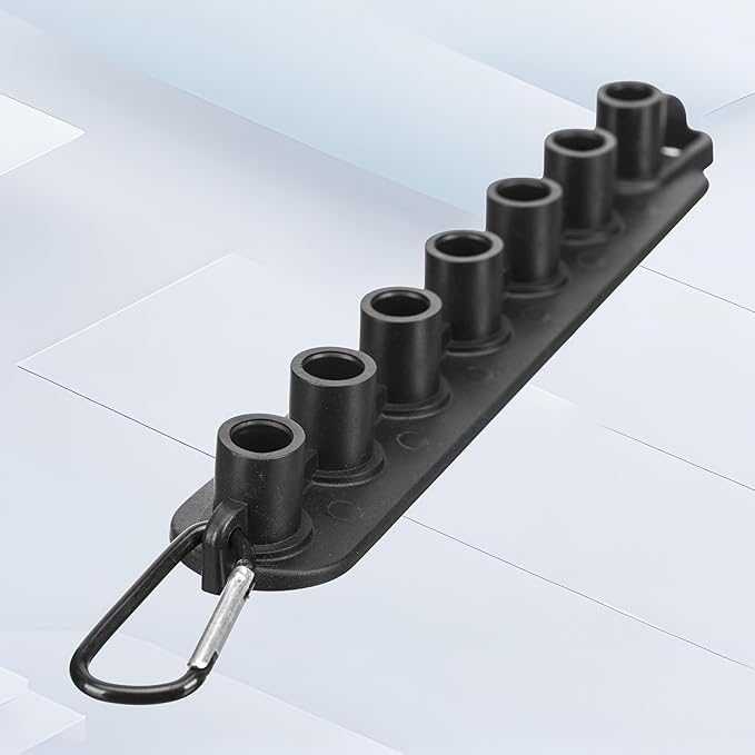 Tool Daily Pressure Washer Tips, 65 Degree Black Power Washer Soap Nozzles 7 Pack with Nozzle Holder, 1/4 Inch Quick Connect, 4000 PSI