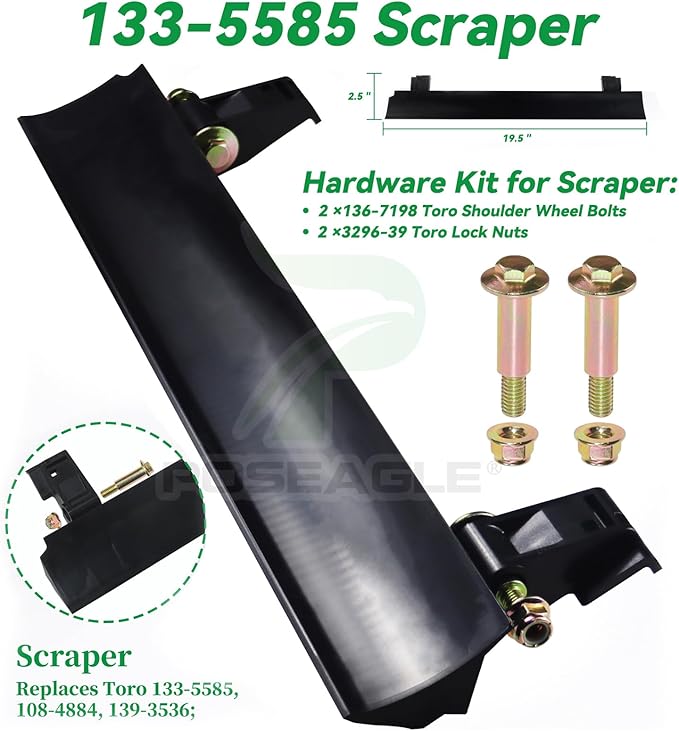 99-9313 Snow Blower Paddles with 133-5585 Scraper Blade for Toro Power Clear 721 621 721E 621E 210R 621R 721R 418 ZE 221E 221QE 221QR 221R 421QE 421QR 621QZE 621QZR 621ZE 621ZR Snowthrowers