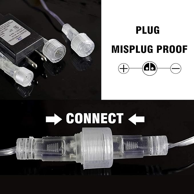 Dazzle Bright 1728 LED Christmas Light, Meteor Shower Rain Lights 11.8 Inch 48 Tubes, Waterproof Plug in Falling Rain Lights Decorations for Xmas Tree Yard Party (Warm White)