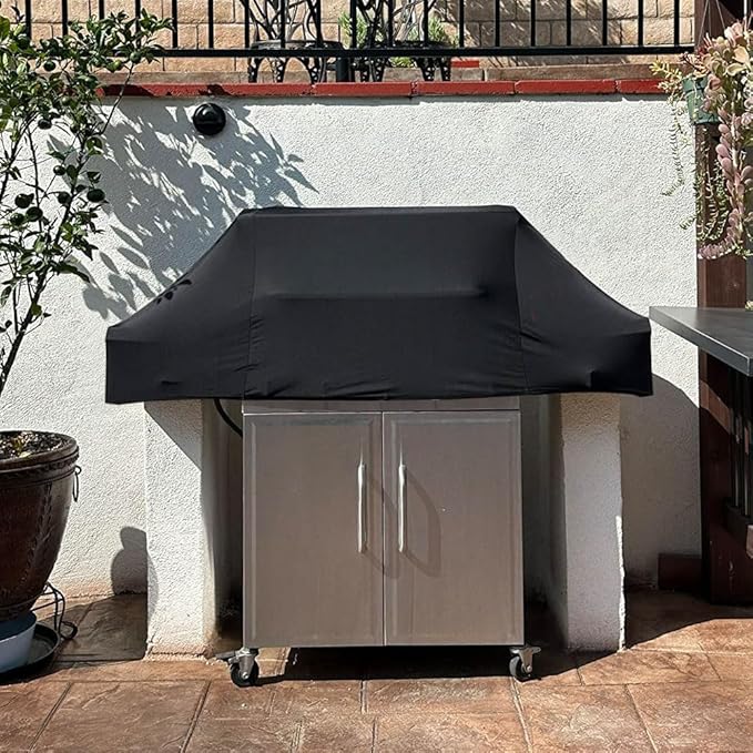 Short BBQ Grill Cover Lightweight Waterproof Outdoor Summer BBQ Gas Grill Covers 46 inches