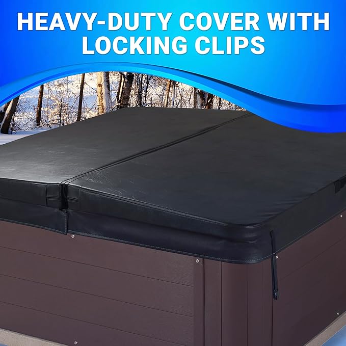 AquaLife Inland™ 5-6 Person 24-Jet Lounger Hot Tub with LED Lighting, Digital Control, Insulated Cover