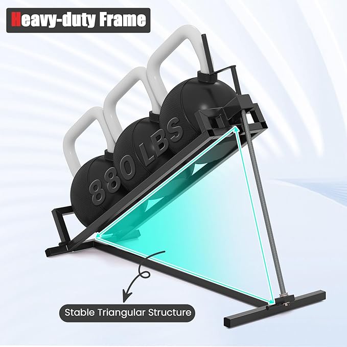 IRONMAX Riding Lawn Mower Lift, Folding Lawn Tractor Lift with Manual Handle, Adjustable Height & Angle, Telescopic Maintenance Jack, Heavy Duty Steel Lawnmower Jack, 880 LBS Weight Capacity (Black)