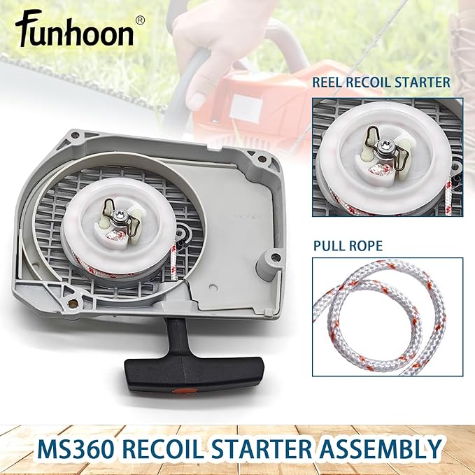 1125 080 2105 Recoil Starter Assembly for Stihl 034 036 MS340 MS360 Chainsaws Pull Start Assembly