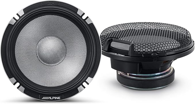 Alpine R2 Speaker Bundle -Two Pairs of R2-S652 6.5" R-Series Pro High-Resolution 2-Way Component Speakers
