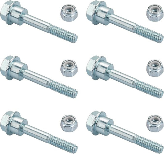 Snow Blower Shear Pins Replacement for Husqvarna 580790401 Shear Bolts & Nuts Kit Fit for Husqvarna Craftsman Poulan 2 Stage Snow Blowers - 6 Packs