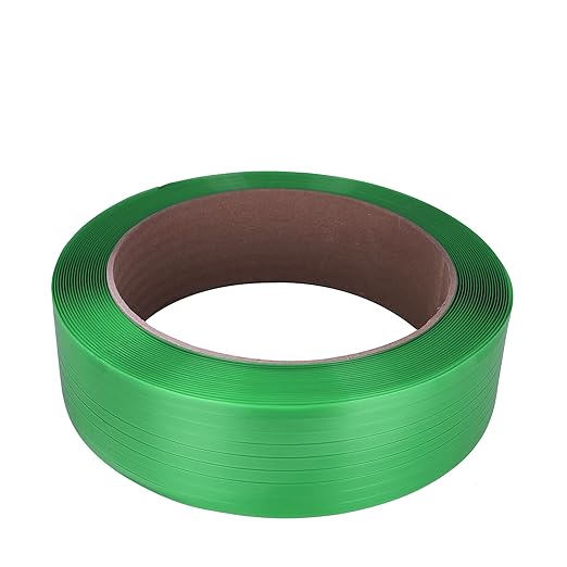 5/8"（16mm） Wide Green and 3800 feet Polyester Strapping Coil,1450 Pound Break Strength.