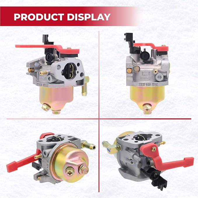 751-10956 951-10956 Carburetor for Troy Bilt Squall-2100 Squall-210 Snowblower Replace MTD Club Cadet 751-10956A 951-10956A Huayi 161SA 161S Engine with Primer Bulb