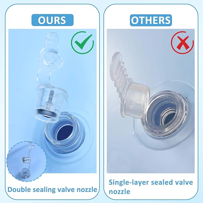 6ft Pool Pillows for Above Ground Pools, Heavy Duty Swimming Pool Air Pillow 0.3mm Thickened Pool Closing Winter Kit Pool Cover Float Balloon with String Repair Tape for Winterizing Ice Equalizer