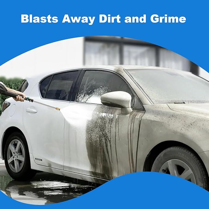 Pressure Cleaner 5000 PSI 4.0 GPM Power Cleaner with 33FT Hose, 4 Nozzle and 500ML Foam Cannon, Cleaner Machine for Home, Car Washing, Fence Cleaning, Patio