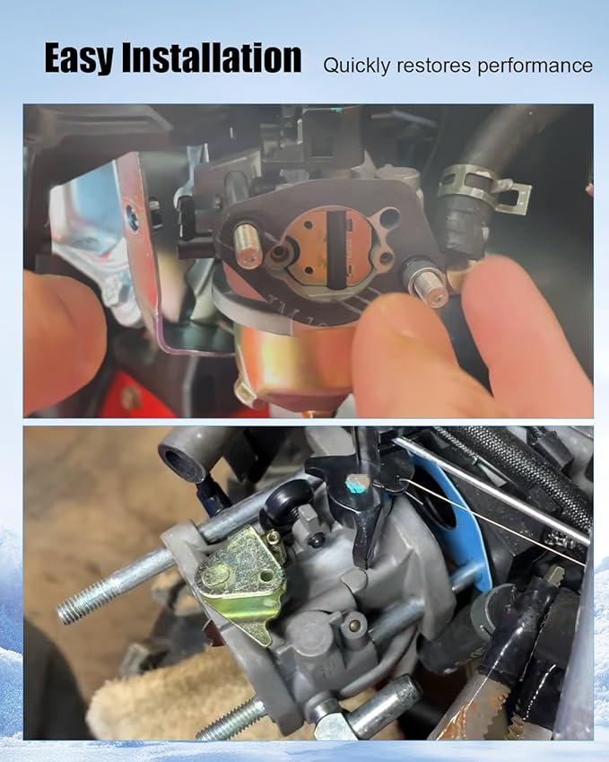 Carburetor Fit for Troy Bilt 42010 8HP 24" Snow Thrower, Snow Blower Carb with Fuel Filter Tune Up Kit