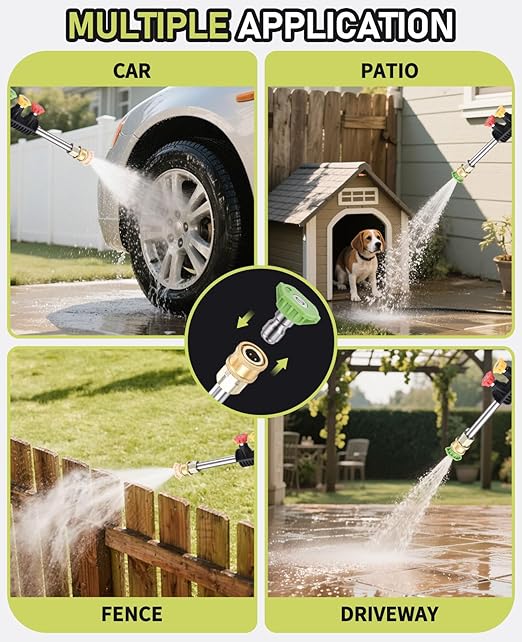 Electric Pressure Washer, 4800 PSI with 23FT Cord, 4 Quick Nozzles, Foam Cannon Electric Power Washers for Car, Garden, Patio, Driveways