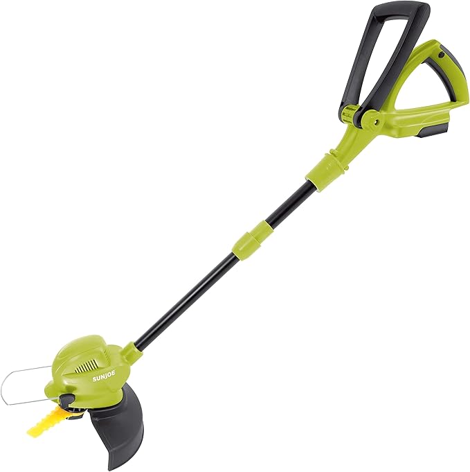 Sun Joe 24V-SB10-CT 24-Volt IONMAX Cordless SharperBlade Stringless Lawn Trimmer, 10-Inch, Tool Only