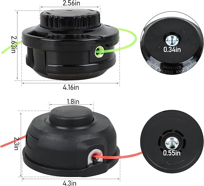 191R00-0&198386-5 String Trimmer Replacement Head for Makita Weed Eater String Head -2 Pack