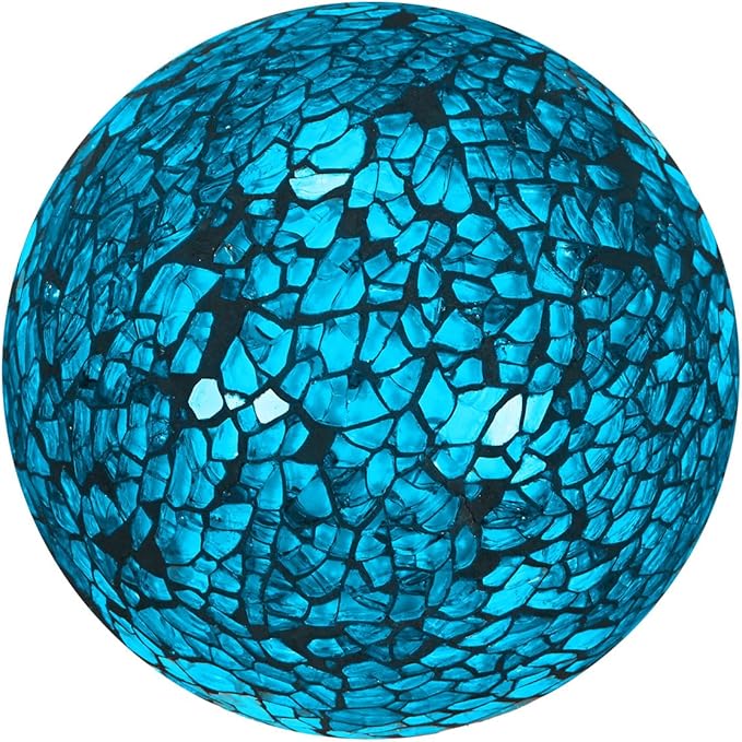 Decorative Ball for Bowls, 3 Inch Mosaic Glass Balls Decorative Glass Orbs for Home Decor/Dining Tables/Wedding Party/Coffee Table/Centerpiece Decor [Turquoise]