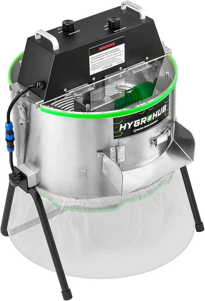 Bud Trimmer 14 inch, Electric Leaf Bowl Trimming Machine, No Plant Damage for Twist Spin Cutting Stripping Leaves, Buds, Flowers, Hydroponic Plants, Weeds, Herb, with Dry Grate