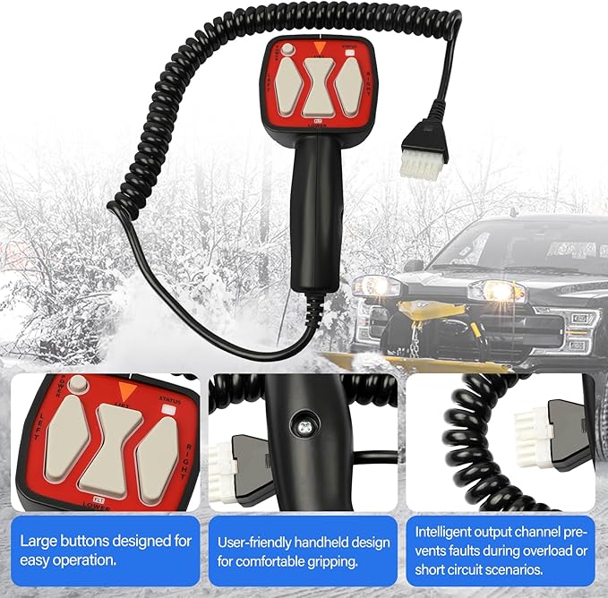 Snowplow Handheld Controller Replacement for Western 56462 | Fit for Fisher 9400 | Fit for SAM 1306902, Straight Blade Plows Controller