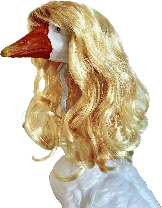 Porch Goose Wigs, Porch Goose Outfits Lawn Goose Statue Accessories for Outdoor Garden Patio Yard Goosey Decor （Style 14）