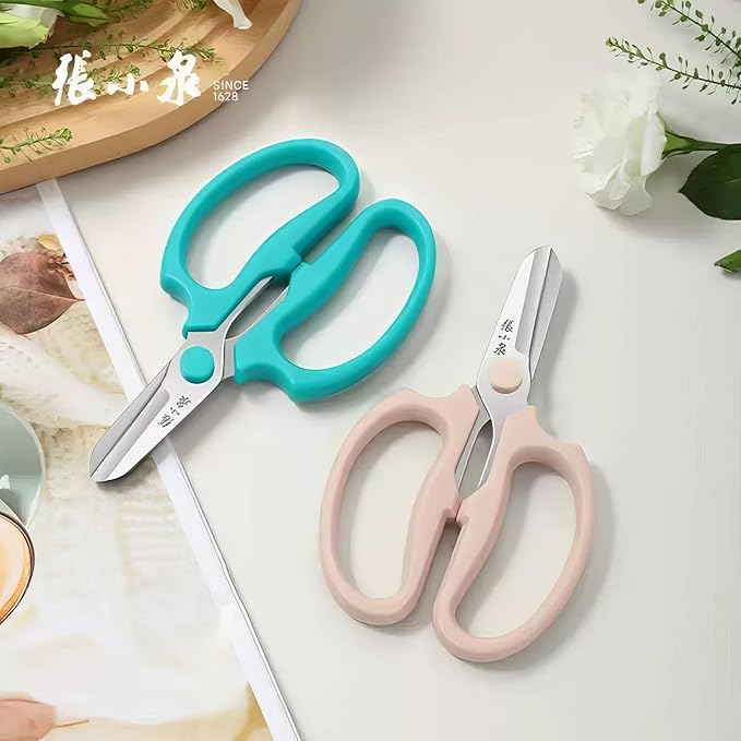 Pro Florist & Garden Shears - 3.38mm Heavy-Duty Rustproof Steel | Cuts Hydrangeas, Roses & Thick Stems | Ergo Wide-Grip Scissors for Fresh Flowers, Pruning, Ikebana