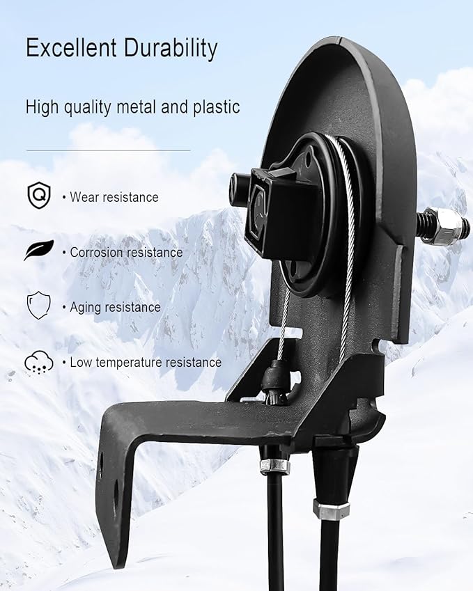 Snow Blower Rotor Cable Replace 581680302 581680301 587803401, Rotator Cable Assembly Fit for Husqvarna ST224 ST224P ST227P ST230P ST324 ST327 ST330 Poulan PR241 PR242 PR271 PR300